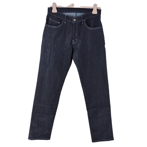 Blue Delta Men's Straight Leg Dark Denim Jean - Picture 1 of 5